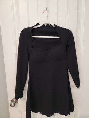 WISKII Athletic Dress Enchanted Scallop A-Line Dress Size Large